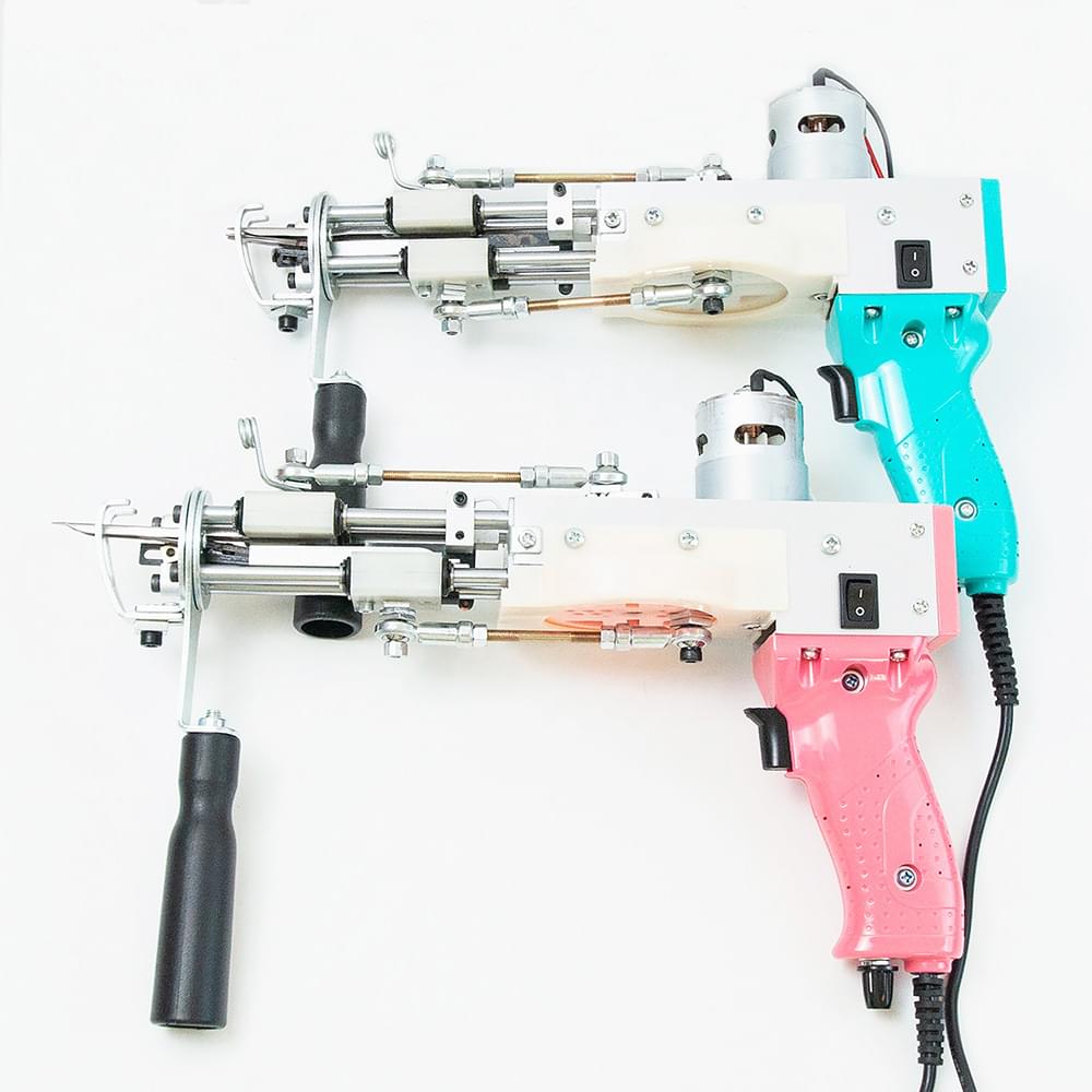 The DUO 2 in 1 Tufting Gun Blue Pink | LetsTuft
