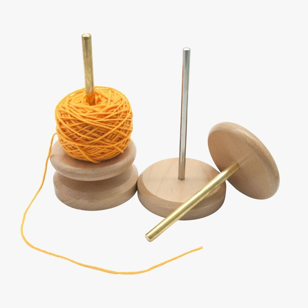 Wooden Spinning Yarn Holder for Rug Tufting | LetsTuft